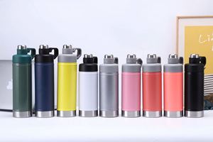 Thermos isotherme anti-fuite avec poignée, 500 ml, 750 ml, en acier inoxydable, avec joint en caoutchouc, portable - Product Image 2