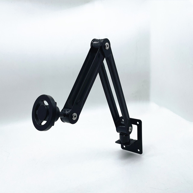 Magnetic Flexible Phone Holder Adjustable Height Kickstand Metal Alloy Compatible Magnetic Grip Ring Holder Kitchen Wall