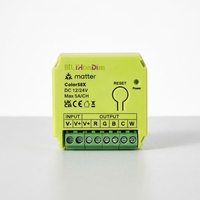 Contrôleur de bande LED RGB CW Bilihondim Matter avec contrôle par application, 1 canal, 200W, mini variateurs, contrôle intelligent, installation facile