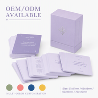 Boîte Cadeau Rigide Haut de Gamme Personnalisable Multicolore Écologique et Durable pour 52 Cartes d'Affirmation de Luxe en Papier Mat