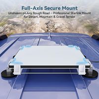 Support magnétique Starlink Mini 4 en ABS robuste avec base en caoutchouc, installation facile, aimant puissant pour camions, camping-cars, bateaux, camping, voyages hors réseau