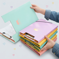 Carpeta de Documentos A4 de Polipropileno Color Macaron con Clip Simple y Logotipo Personalizado de Alta Calidad al por Mayor de Fábrica, Material de Oficina y Escolar