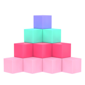 50PCS Cubos magnéticos de plástico 3D Bloques de demostración física STEM Educación Preescolar Magntic <span class=keywords><strong>World</strong></span> para niños y niñas - Product Image 6
