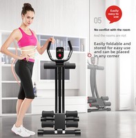 Máquina Portátil para Abdominales con Marco de Acero, Rodamientos Silenciosos, Dispositivo para Quemar Grasa y Tonificar la Cintura