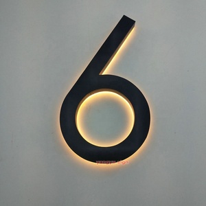 Targa LED Impermeabile per Porta d'Hotel, Numero Civico da <span class=keywords><strong>8</strong></span> Pollici, Insegna con Lettere e Numeri per Indirizzo - Product Image 4