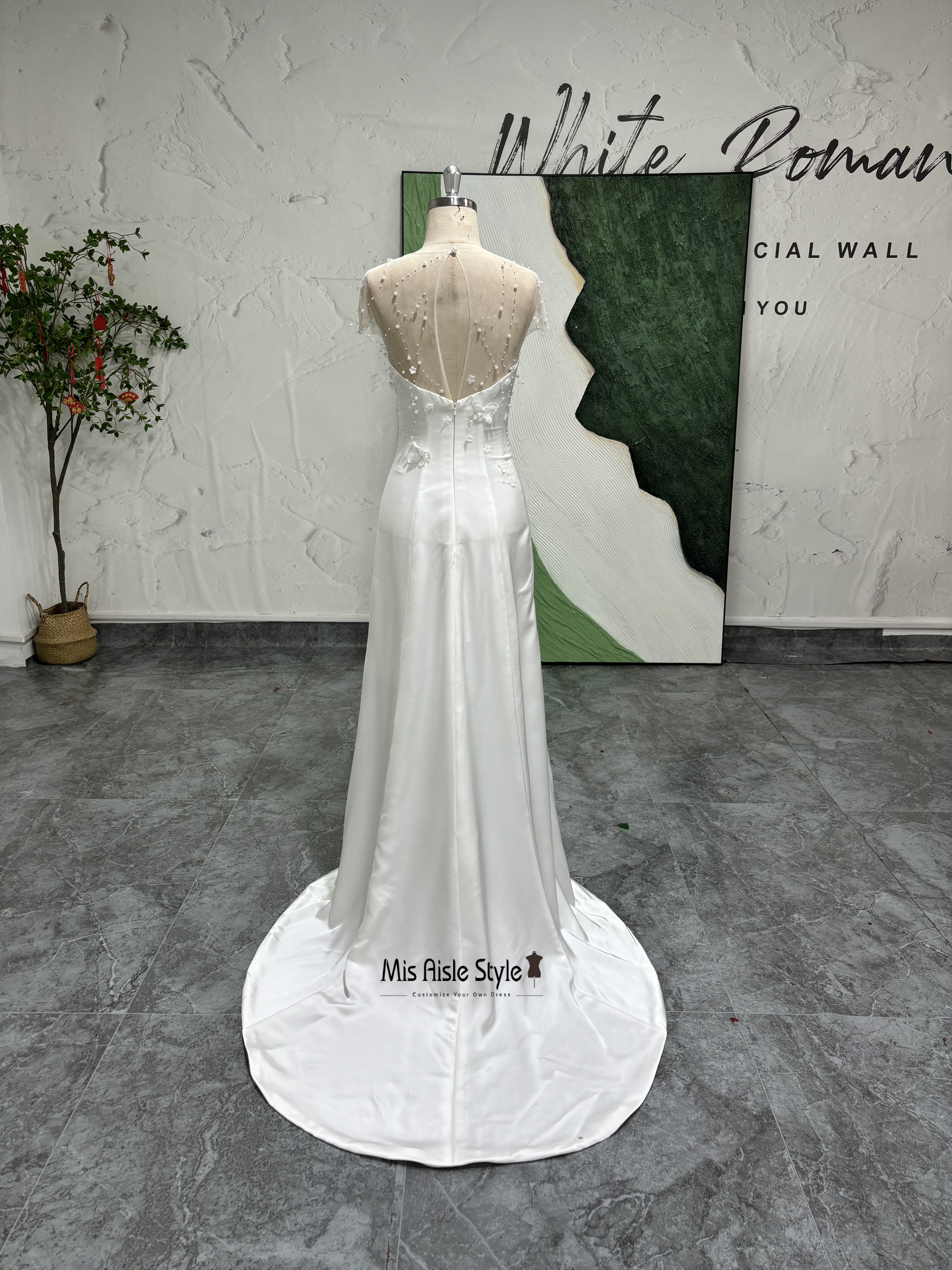 short sleeve wedding dress
