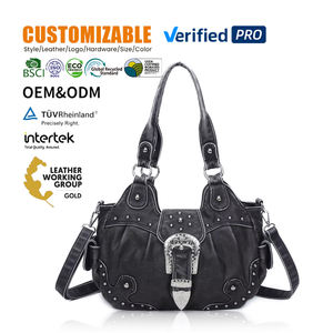 Sac à Main Femme Angel Kiss Style Western Clouté - Sac Fourre-Tout Bandoulière Multifonction en Cuir PU pour Dames - Product Image 1