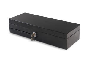 KFT-460 Zwart Metalen Hoesje Verwijderbare Geldbak Rj11 6 Verticale Biljetten 8 Munten Klappen Top Kassalade - Product Image 4