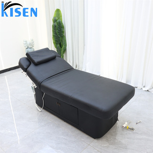 Table de massage électrique chauffante KISEN, réglable et inclinable, pour esthéticiennes, soins du visage, spa, salon de beauté, extensions de cils et tatouages - Product Image 3
