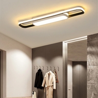 Plafonniers en aluminium à détection de mouvement par radar, style minimaliste, pour entrée, couloir, balcon