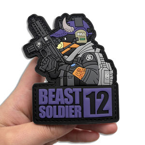 Parches Creativos con Diseño del Zodiaco Chino en Relieve 3D, de Goma PVC Impermeable, para Decoración de Gorras y Ropa - Product Image 3