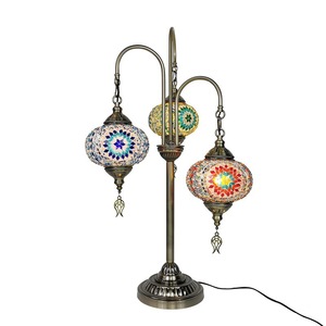 <span class=keywords><strong>Lampe</strong></span> de table turque <span class=keywords><strong>classique</strong></span> à trois têtes, rétro, exotique, faite à la main, avec abat-jour en verre LED, interrupteur au <span class=keywords><strong>pied</strong></span>, pour restaurant, café, hôtel, maison d'hôtes, bar - Product Image 5