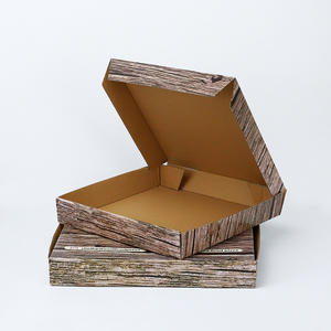 กล่องพิซซ่ากระดาษลูกฟูก E-F ขนาด 12 14 16 นิ้ว เป็นมิตรกับสิ่งแวดล้อม พร้อมพิมพ์โลโก้ตามสั่ง แบบพิมพ์ด้านเดียวหรือสองด้าน - Product Image 6