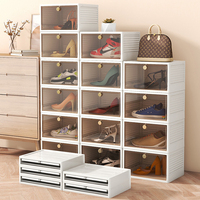 Sésame fourmi boîte organisateur de stockage de chaussures en plastique armoire à chaussures Transparent acrylique boîte de stockage pour chaussures