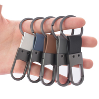 Nouveau porte-clés de voiture en cuir miniature durable avec logo personnalisé, finition mate, style professionnel, pendentif personnalisable gravable pour hommes et femmes