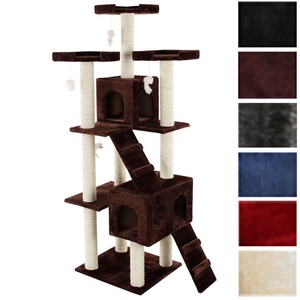Arbre à chat de luxe avec <span class=keywords><strong>griffoir</strong></span> en forme de feuille, maison de jeu pour chat, <span class=keywords><strong>griffoir</strong></span> en <span class=keywords><strong>carton</strong></span> <span class=keywords><strong>ondulé</strong></span> pour chat - Product Image 2