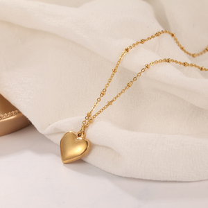 Collana con Pendente Fleur De <span class=keywords><strong>Lys</strong></span> in Acciaio Inossidabile Personalizzata Placcata Oro 18k - Product Image 4