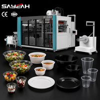 Machine voor het maken van PET PP transparante saladekommen, dessertbekers, voedselcontainers en plastic trays (thermoformmachine)
