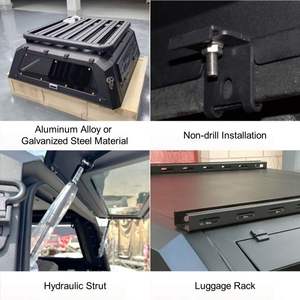 Canyossoar Factory Direct Auvent rigide rétractable en alliage d'aluminium imperméable Installation sans perçage <span class=keywords><strong>Ford</strong></span> <span class=keywords><strong>Ranger</strong></span>/<span class=keywords><strong>Raptor</strong></span> F150 5 pieds - Product Image 2