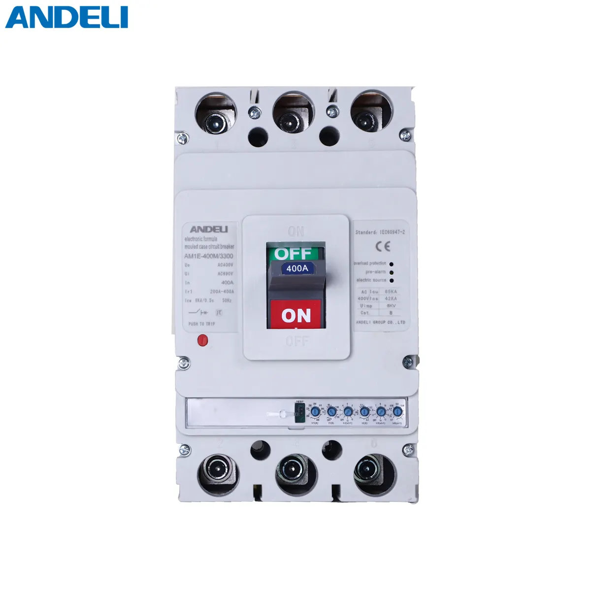 ANDELI AM1E-400/3300 200 225 250 280 315 350 400แอมป์ไฟฟ้า3เสาเบรกเกอร์วงจรคุณภาพสูง