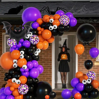Nouveau Ballon en Aluminium Thème Halloween : Chat et Chien Squelette, Forme Crâne Fantôme pour Décoration d'Ambiance de Fête, Centre Commercial et Bar