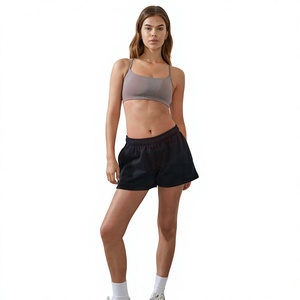 STONEX ENTERPRISES <b>Women's</b> Breathable Athletic Gym <b>Shorts</b> Lightweight Polyester/Cotton Fabric <b>Elastic</b> <b>Waist</b> for Exercise Cross - Product Image 1
