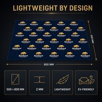 Mat de réduction du bruit routier en butyl, insonorisant 2mm 500x800mm, léger et flottant, pour amortissement automobile, vente en gros OEM