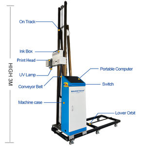 TH-UP600 pabrik penjualan langsung 3D UV dinding vertikal dekorasi inkjet printer 12m ukuran besar gambar lukisan mesin - Product Image 3