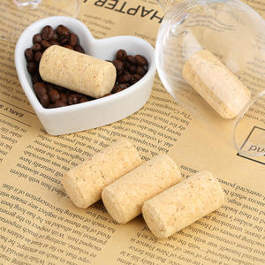 TIANLEICORK 7/8 \ "X 1 3/4 \" <span class=keywords><strong>Bouchon</strong></span> de liège de bouteille de vin en plastique ABS micro droit avec <span class=keywords><strong>bouchon</strong></span> à vis et fermetures faciles - Product Image 1