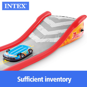 <span class=keywords><strong>INTEX</strong></span> 57167 Kids Racing Fun Slide Park Water Play Center Niños Soft Large interior Jumping Bouncy Tobogán acuático inflable - Product Image 3