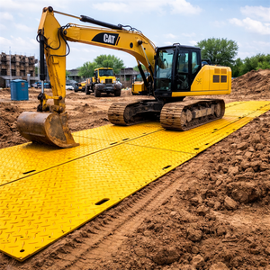 แผ่นปูพื้นสำหรับงานหนัก/แผ่นปูทางเดิน ขนาด 4x8 ฟุต รับน้ำหนัก 60-120 ตัน ป้องกันพื้นผิวทางเดินและสนามหญ้า - Product Image 4