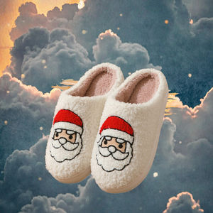 Novedad 2026: Pantuflas de Interior Cálidas y Acogedoras con Diseño de Árbol de Navidad y Papá Noel, Antideslizantes, de Felpa Suave, para Invierno - Product Image 2