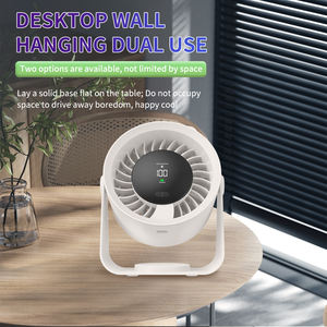 High-quality minimalist new <b>rechargeable</b> mini desktop <b>fan</b> with digital display - Product Image 2