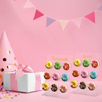 Présentoir à donuts 2 pièces Table à dessert Présentoir à donuts en acrylique transparent pour les mariages, les anniversaires et les fêtes de fin d'année