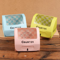 Conteneur alimentaire jetable en papier Yilida en gros avec fenêtre pour gâteaux/sushi, emballage cadeau élégant à emporter, logo personnalisé, modèle 002