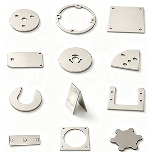Composants découpés au laser sur mesure en tôle d'acier inoxydable 304, joint circulaire, perçage et pliage non standard, finition brossée - Product Image 2
