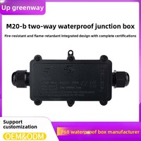 Boîtier de jonction étanche pour éclairage LED souterrain, modèle M686-2B, connecteur de câble pour éclairage routier, alimentation directe usine, une entrée, une sortie