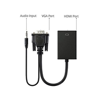 Full HD 1080P VGA para HDMI Adaptador convertidor Cable Salida de Audio chaqueta de PVC para PC portátil HDTV proyector Monitor combinación