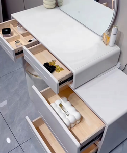 Juego de <span class=keywords><strong>tocador</strong></span> al por mayor de fábrica, <span class=keywords><strong>tocador</strong></span> de madera, <span class=keywords><strong>tocador</strong></span> blanco moderno, <span class=keywords><strong>silla</strong></span> de <span class=keywords><strong>tocador</strong></span> <span class=keywords><strong>para</strong></span> dormitorio, baño, características, estilo de Panel - Product Image 2