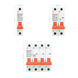 Миниатюрный автоматический выключатель KORLEN <span class=keywords><strong>DC</strong></span> MCB 4P 63A 50/60 Гц PA66, 15kA - Product Image 5