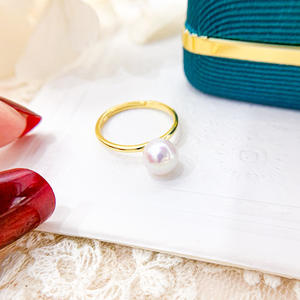 Support de bague en argent S925, accessoires de perles DIY, perles rondes de 8 à 10 mm, 10401-noir, support de bijoux en argent - Product Image 3