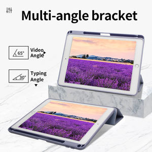 Funda Protectora Resistente de TPU para <span class=keywords><strong>iPad</strong></span> 9.7 de <span class=keywords><strong>Sexta</strong></span> Generación (2018), Carcasa Trasera Plana con Parche Lateral de Cuero PU, Compatible con Pro Apple - Product Image 6