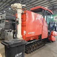Prix d'usine pour une moissonneuse-batteuse automatique de riz et de maïs de 120 CV, boîte de vitesses, climatisation, haute productivité, largeur de travail de 2400 mm