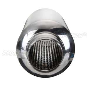Silenciador de Escape Universal para Automóvil, Resonador de Tubo de Escape con Entrada/Salida de 51 mm, Acero Inoxidable - Product Image 4