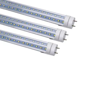 Made in China 240 degree 90Ra warm white pure white cool white V shape two lines 2.4 meters 65W fluorescent T8 led tube light