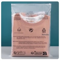 Sac de vêtement en PE mat avec fermeture éclair et aération pour l'expédition de vêtements, pochette d'emballage professionnelle pour la vente au détail