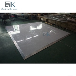 แผ่นพื้นไม้เคลื่อนที่สำหรับเต้นรำ ขอบอะลูมิเนียม หนา 30 มม. สีขาว สำหรับตกแต่งงานแต่งงาน ลดราคา - Product Image 3