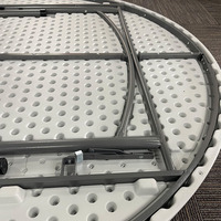 Tables rondes pliantes en plastique durables pour 10 personnes, 6 pieds, pour événements, location, repas, banquets