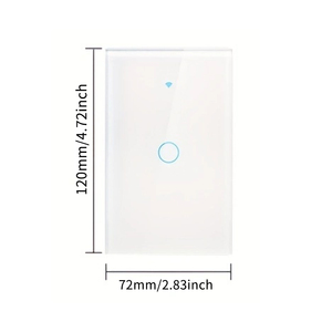 สวิตช์ไฟอัจฉริยะ SIXWGH Tuya - ไม่ต้องใช้สายกลาง รองรับโหมด WiFi และ RF ใช้งานร่วมกับ <span class=keywords><strong>Alexa</strong></span>/Google Home ได้ ผ่านการรับรองมาตรฐาน UL แผงควบคุมแบบสัมผัสกระจก - Product Image 5