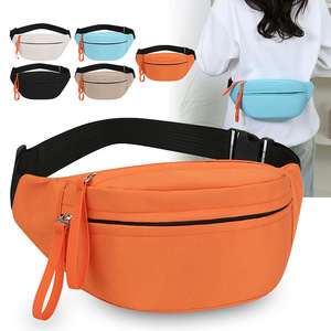 Women's Sports Waist <b>Bag</b> Nylon Water Resistant Multi Compartment Crossbody Chest <b>Bag</b> Everyday Use - Product Image 2